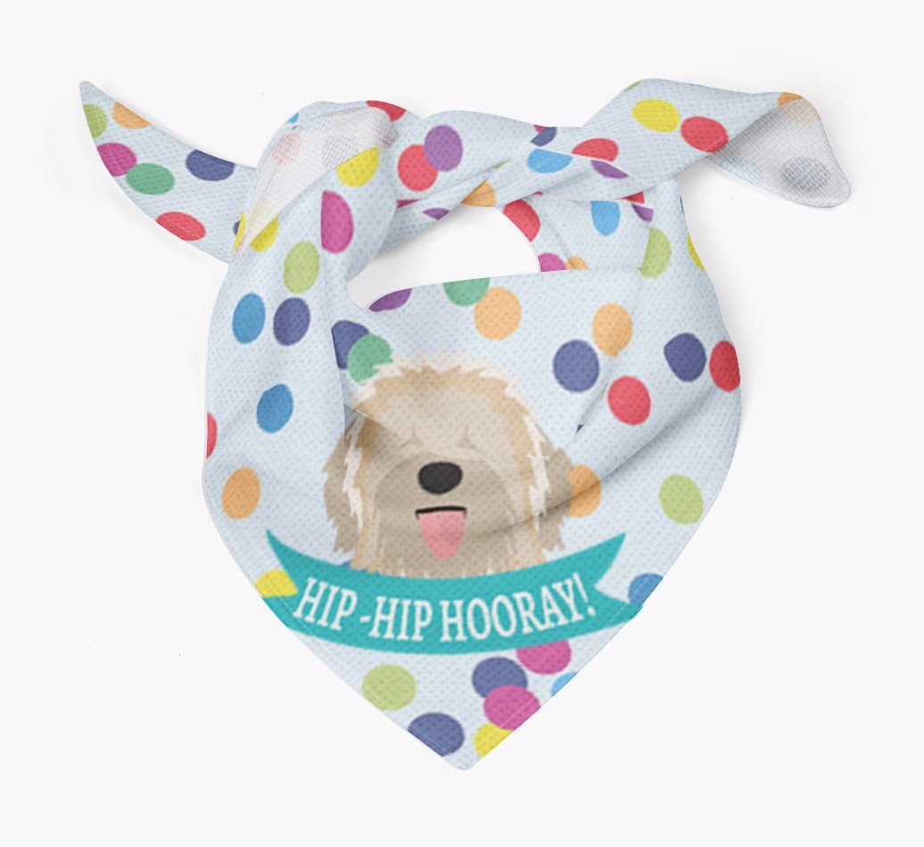 Hip-Hip Hooray! : Personalised {breedFullName} Bandana