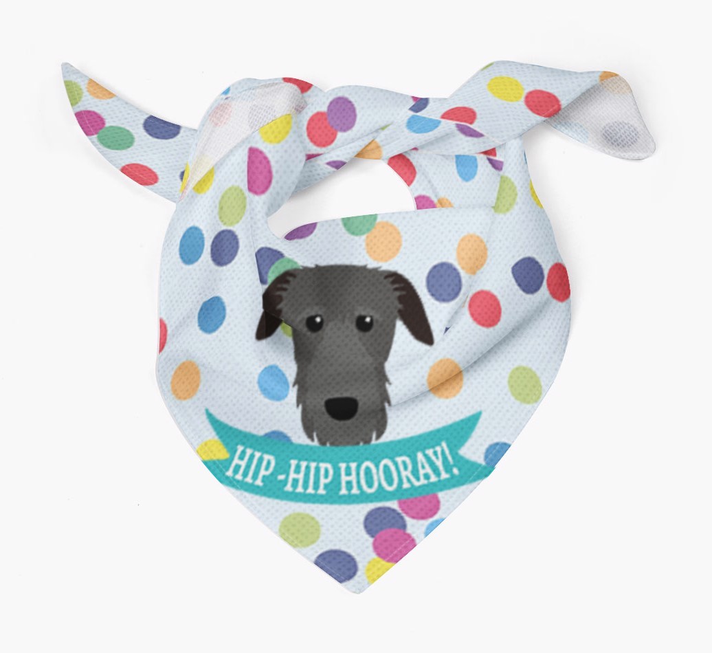 Hip-Hip Hooray! : Personalised {breedFullName} Bandana