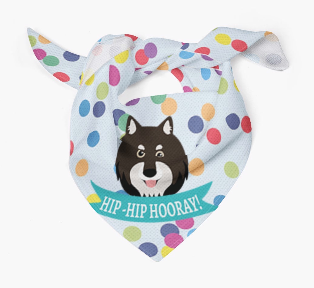 Hip-Hip Hooray! : Personalised {breedFullName} Bandana