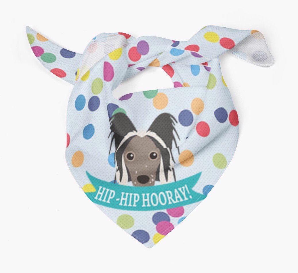 Hip-Hip Hooray! : Personalised {breedFullName} Bandana