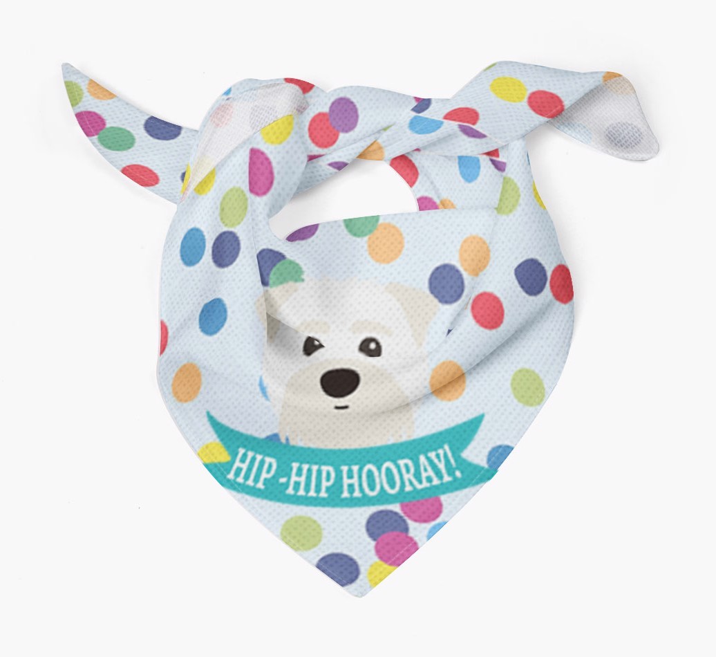 Hip-Hip Hooray! : Personalised {breedFullName} Bandana