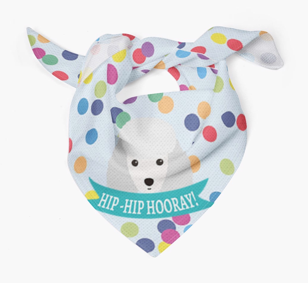 Hip-Hip Hooray! : Personalised {breedFullName} Bandana