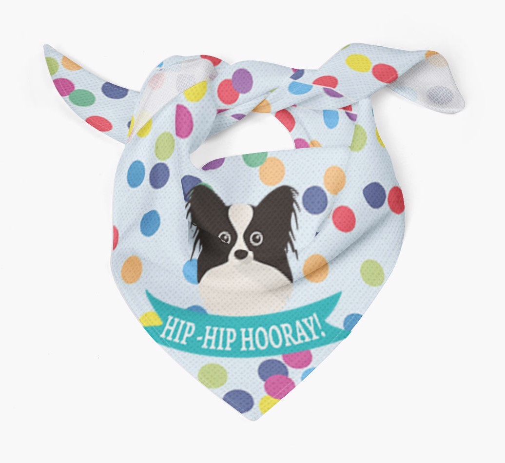Hip-Hip Hooray! : Personalised {breedFullName} Bandana