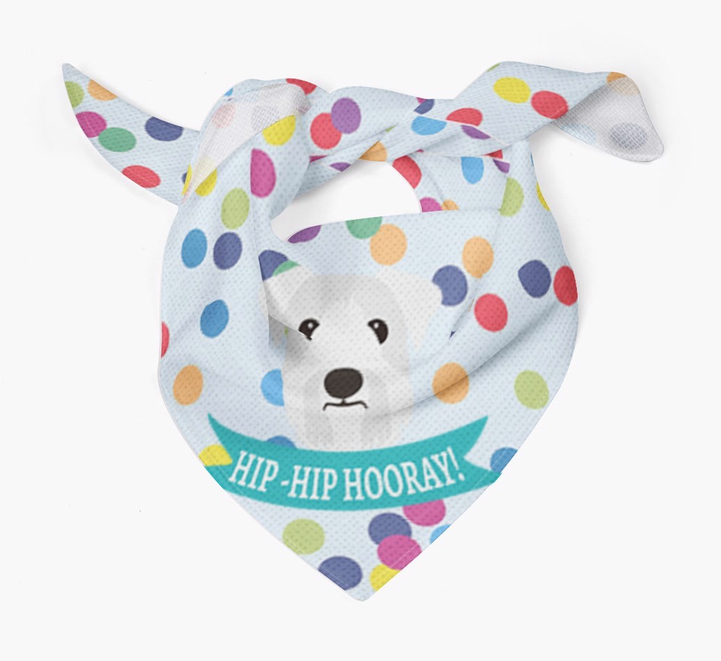 Hip-Hip Hooray! : Personalised {breedFullName} Bandana