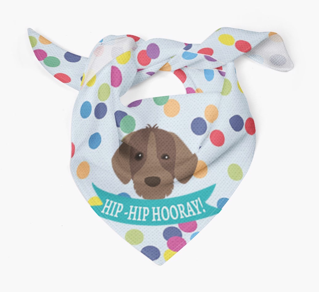 Hip-Hip Hooray! : Personalised {breedFullName} Bandana