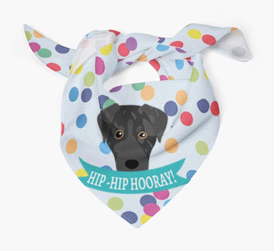 Hip-Hip Hooray! : Personalized {breedFullName} Bandana