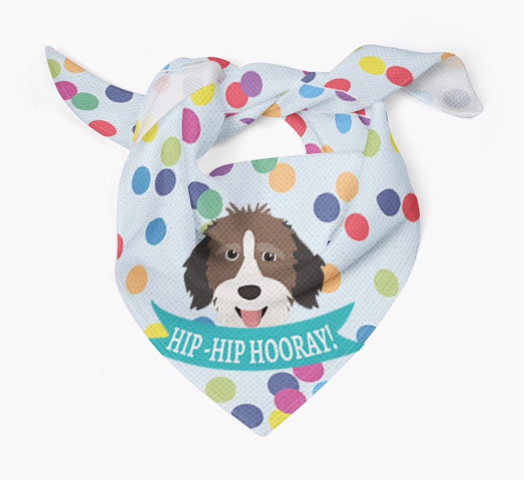 Hip-Hip Hooray! : Personalized {breedFullName} Bandana