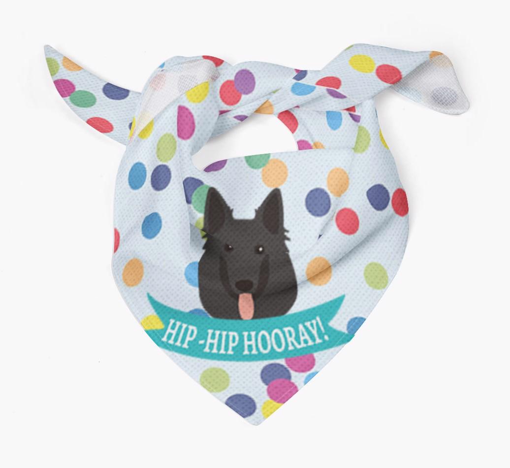 Hip-Hip Hooray! : Personalized {breedFullName} Bandana