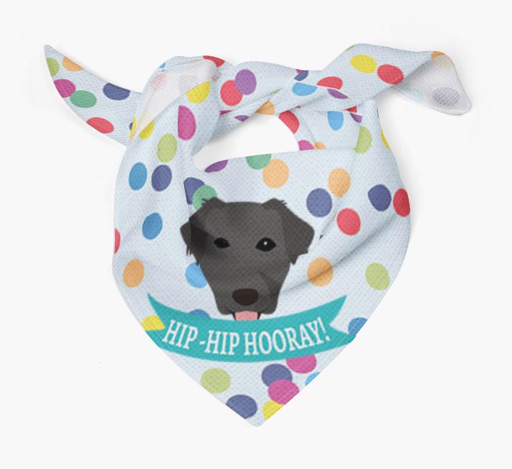 Hip-Hip Hooray! : Personalized {breedFullName} Bandana