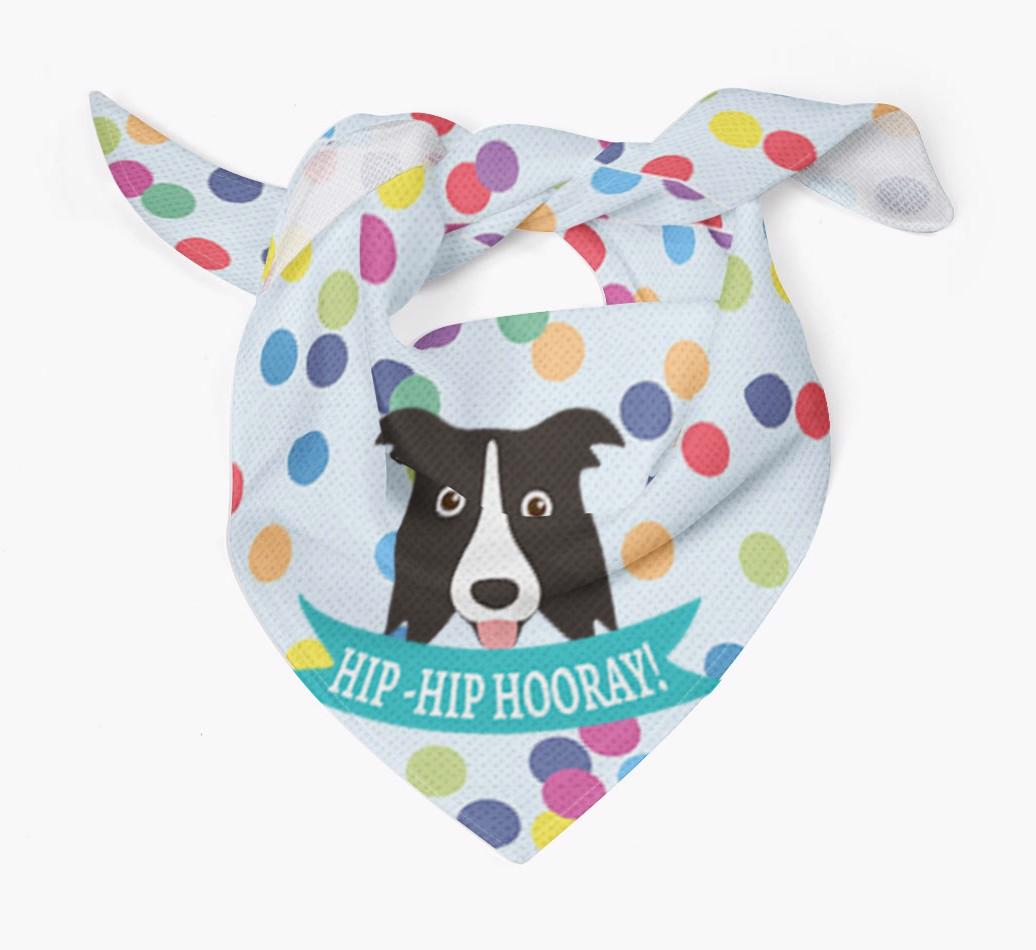 Hip-Hip Hooray! : Personalized {breedFullName} Bandana