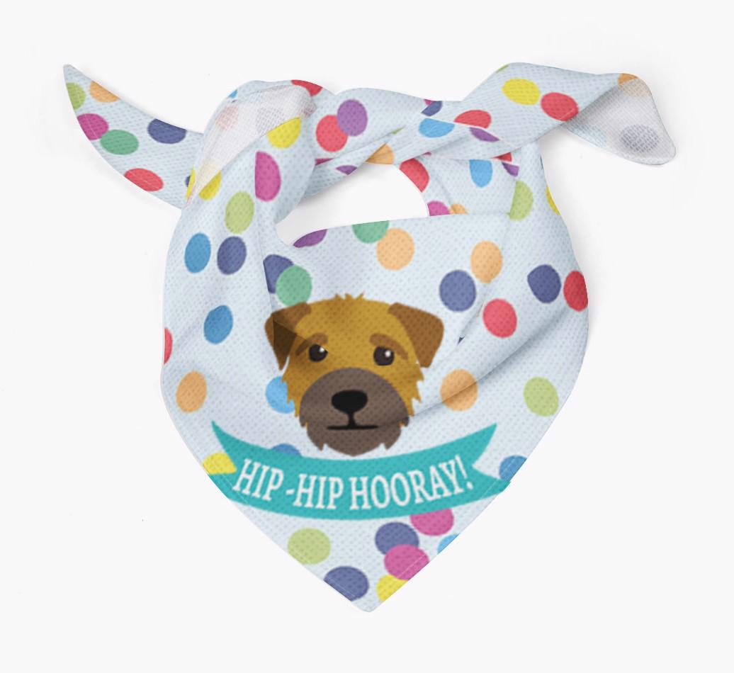 Hip-Hip Hooray! : Personalized {breedFullName} Bandana