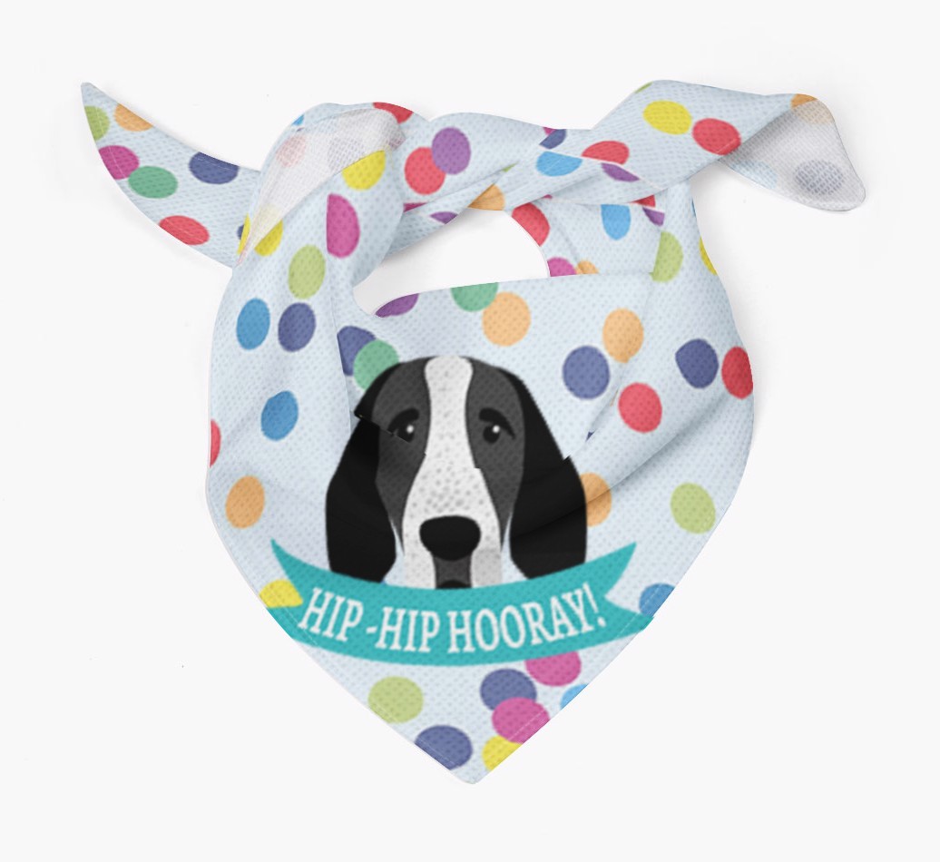 Hip-Hip Hooray! : Personalized {breedFullName} Bandana