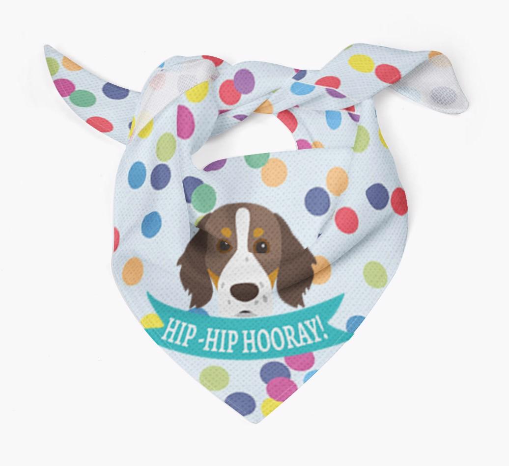 Hip-Hip Hooray! : Personalized {breedFullName} Bandana