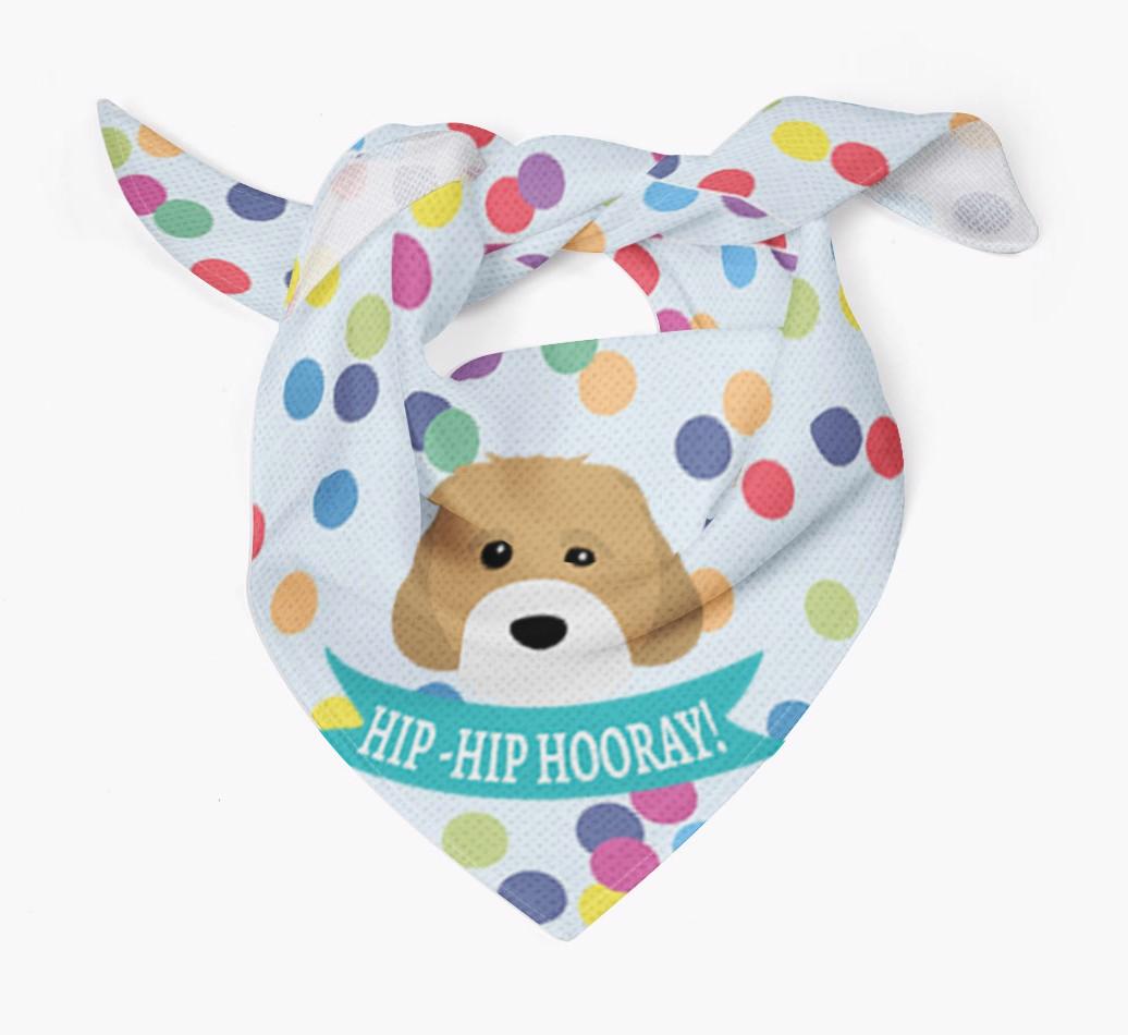 Hip-Hip Hooray! : Personalized {breedFullName} Bandana