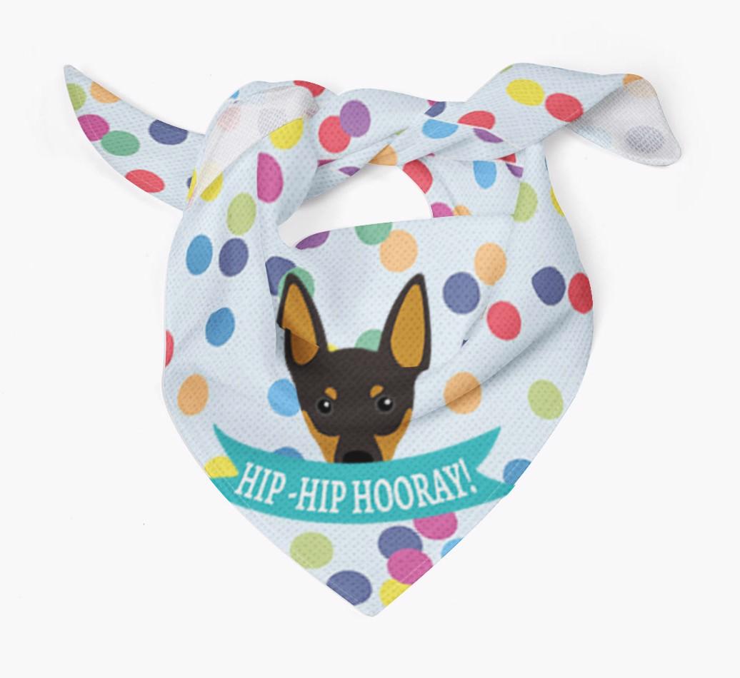 Hip-Hip Hooray! : Personalized {breedFullName} Bandana