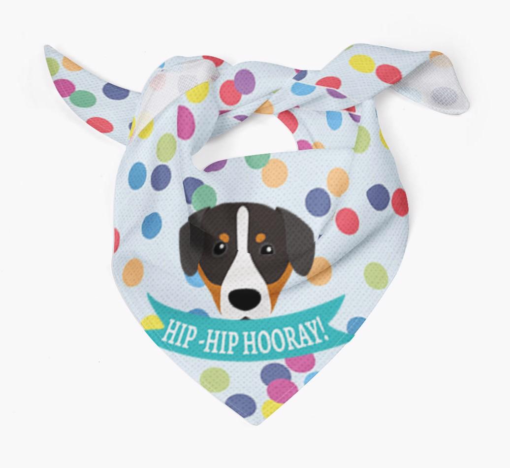 Hip-Hip Hooray! : Personalized {breedFullName} Bandana