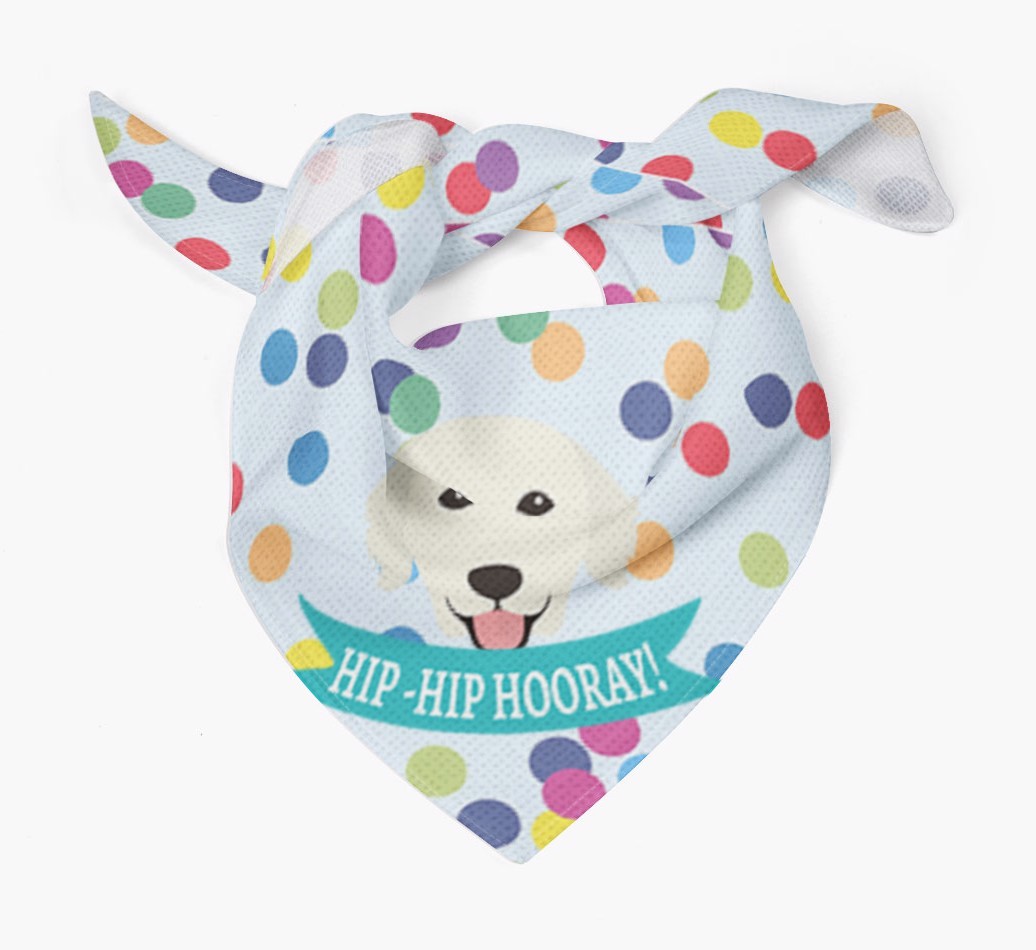 Hip-Hip Hooray! : Personalized {breedFullName} Bandana