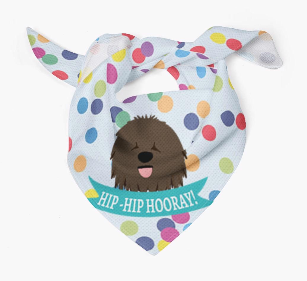 Hip-Hip Hooray! : Personalized {breedFullName} Bandana