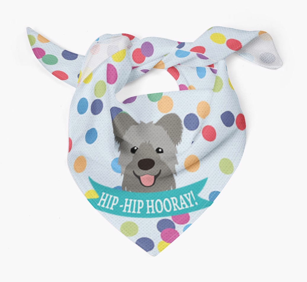 Hip-Hip Hooray! : Personalized {breedFullName} Bandana