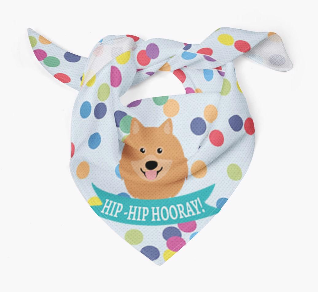 Hip-Hip Hooray! : Personalized {breedFullName} Bandana