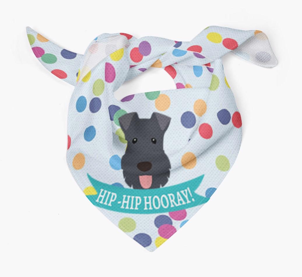 Hip-Hip Hooray! : Personalized {breedFullName} Bandana
