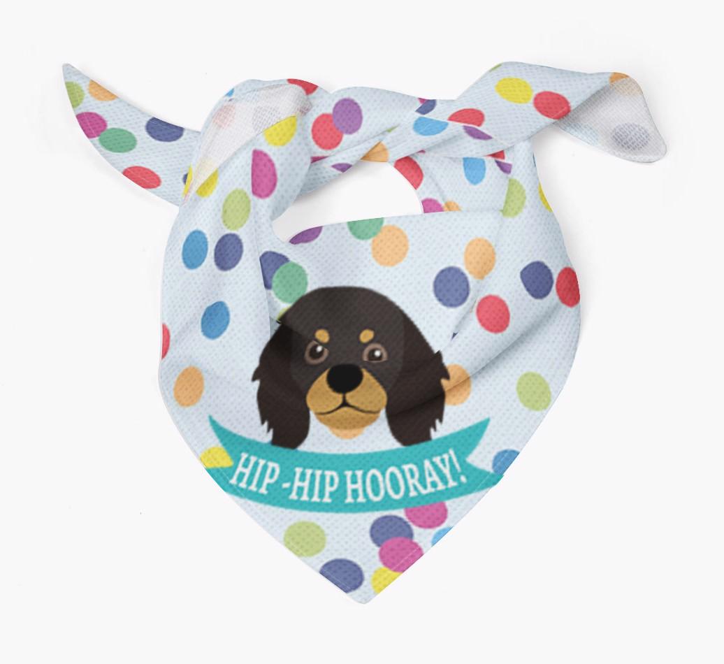 Hip-Hip Hooray! : Personalized {breedFullName} Bandana