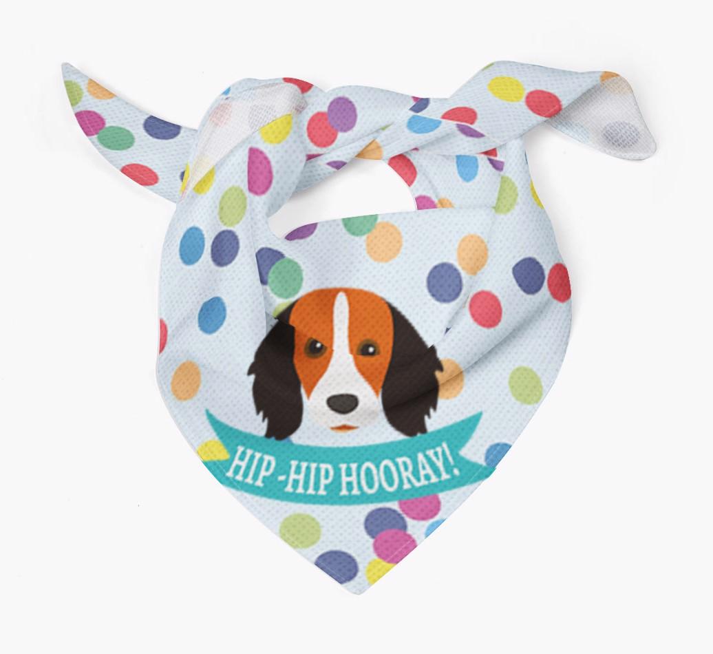 Hip-Hip Hooray! : Personalized {breedFullName} Bandana