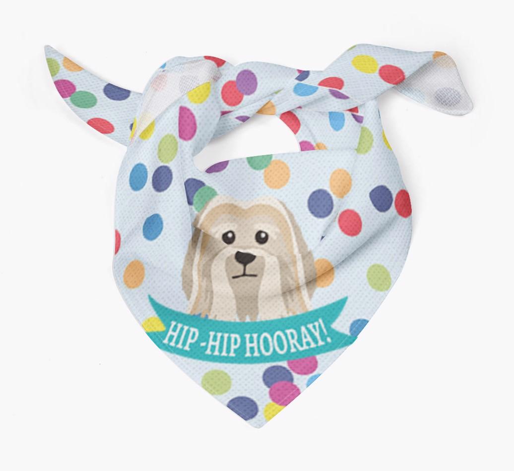 Hip-Hip Hooray! : Personalized {breedFullName} Bandana
