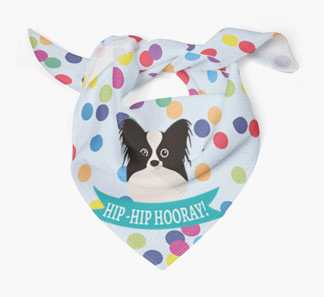 Hip-Hip Hooray! : Personalized {breedFullName} Bandana
