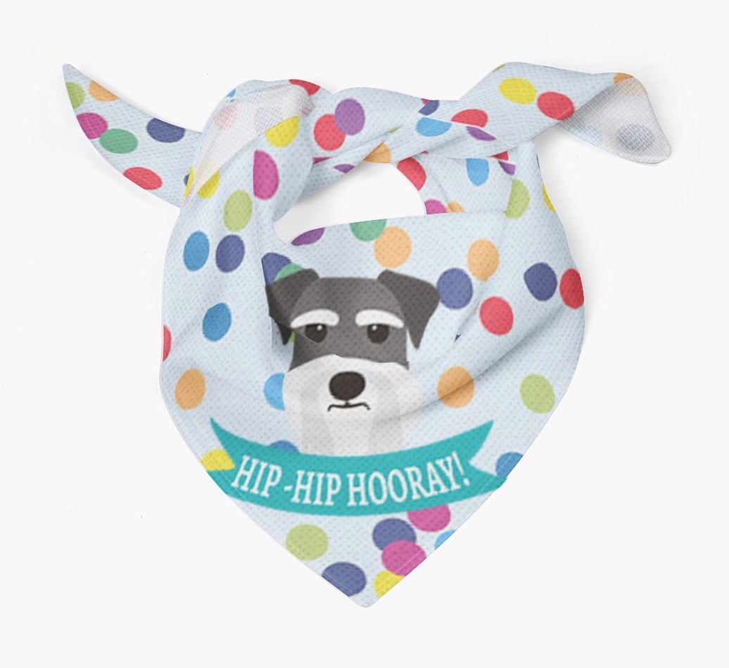 Hip-Hip Hooray! : Personalized {breedFullName} Bandana