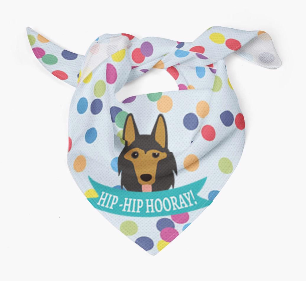 Hip-Hip Hooray! : Personalized {breedFullName} Bandana