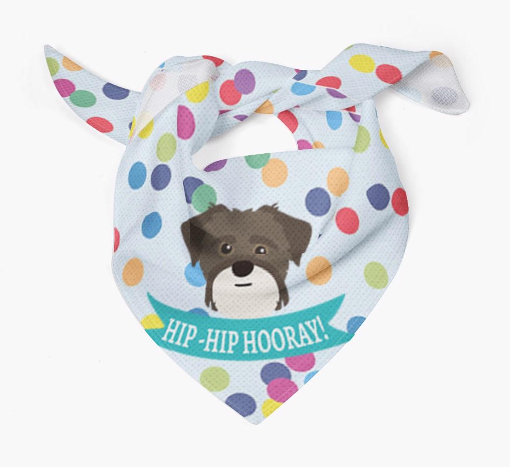 Hip-Hip Hooray! : Personalized {breedFullName} Bandana