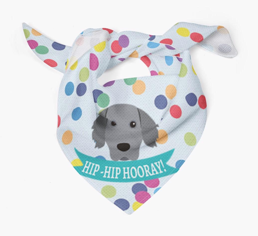 Hip-Hip Hooray! : Personalized {breedFullName} Bandana