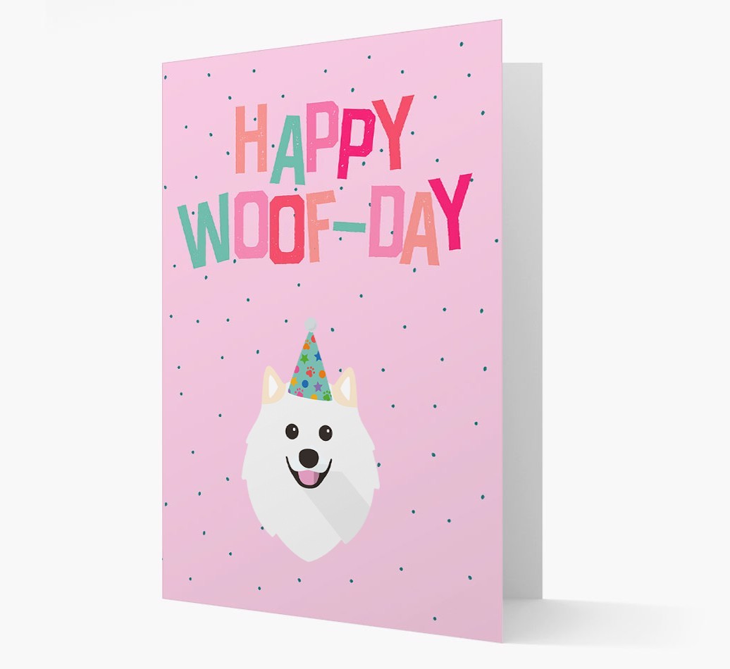 'Happy Woofday' Card with {breedFullName} Icon
