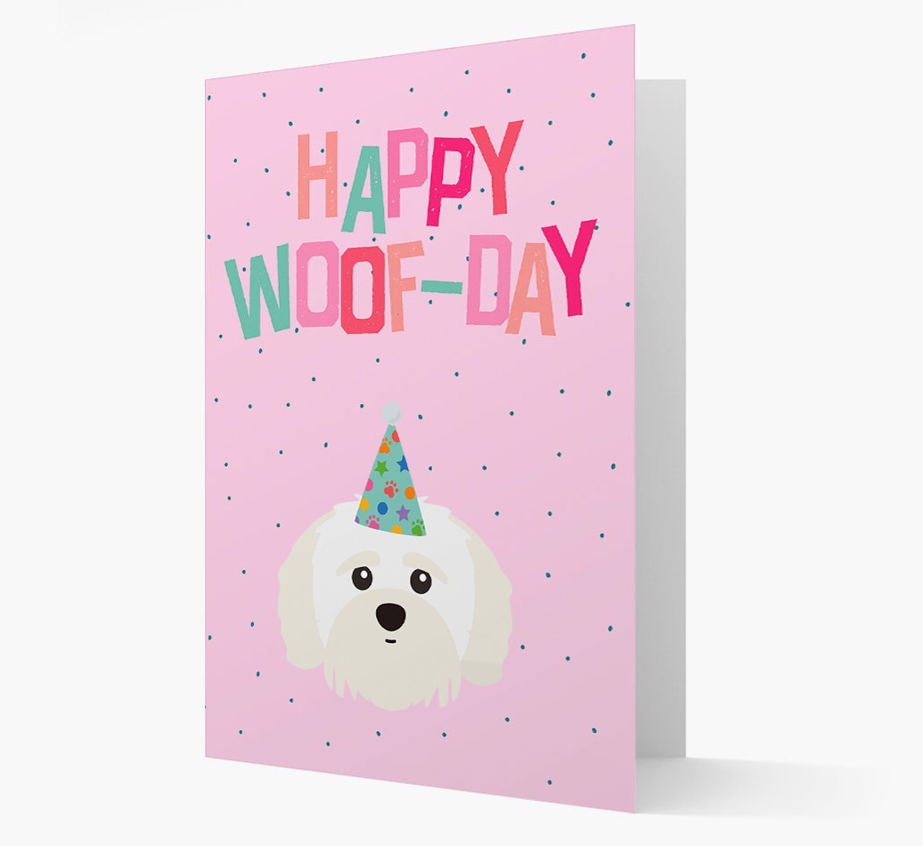 'Happy Woofday' Card with {breedFullName} Icon