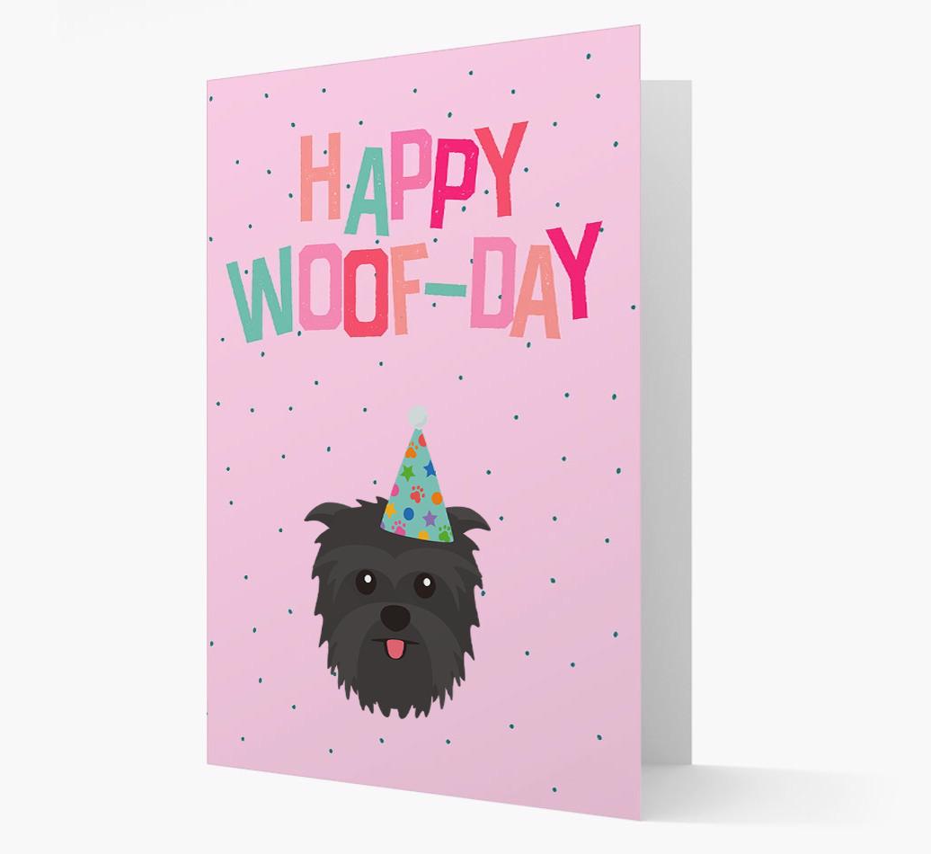 'Happy Woofday' Card with {breedFullName} Icon