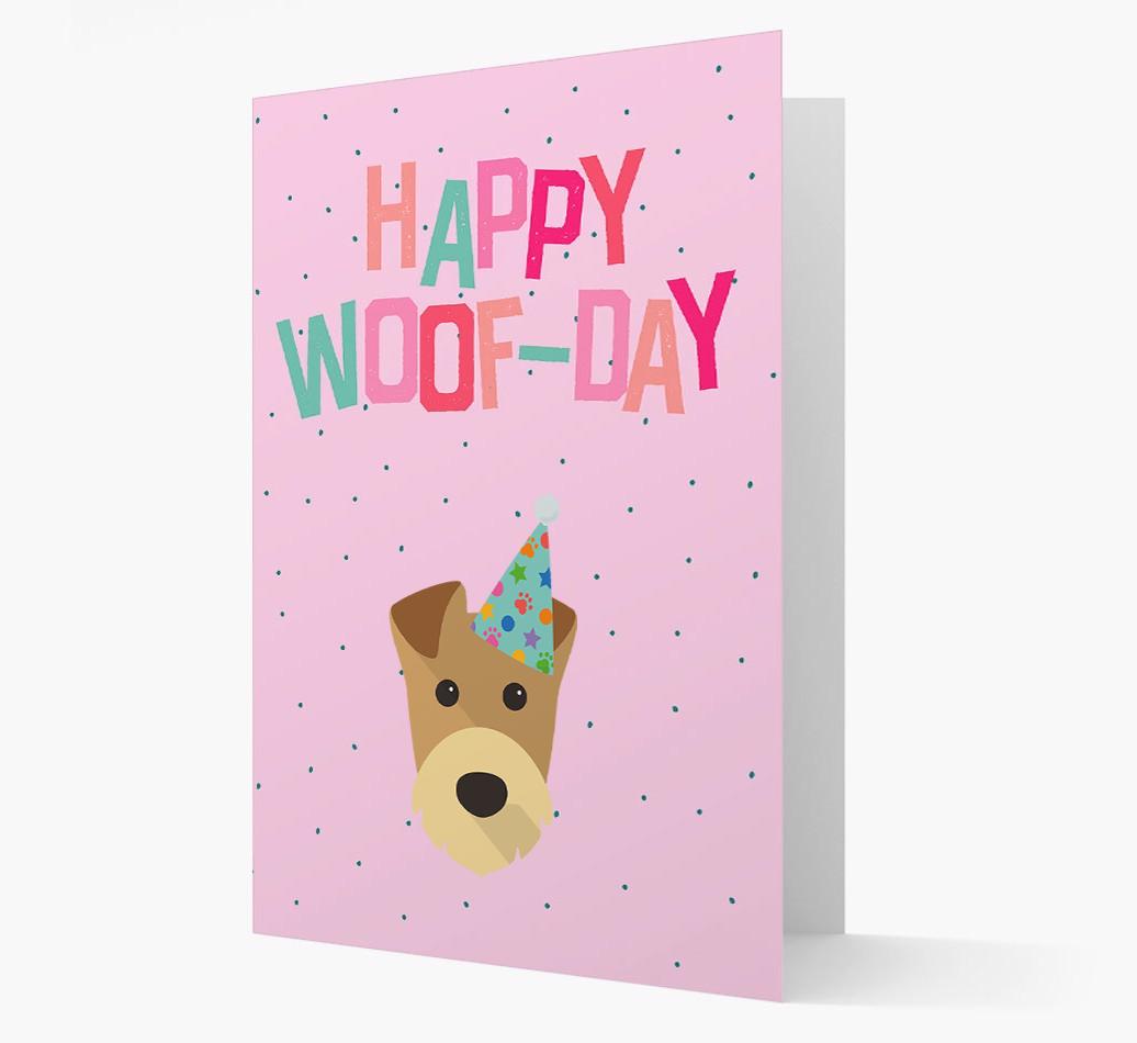 'Happy Woofday' Card with {breedFullName} Icon