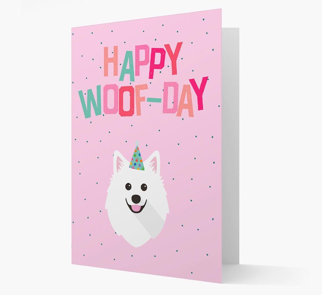 'Happy Woofday' Card with {breedFullName} Icon