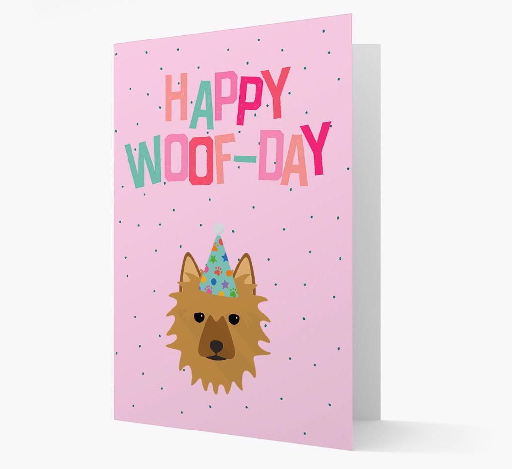 'Happy Woofday' Card with {breedFullName} Icon