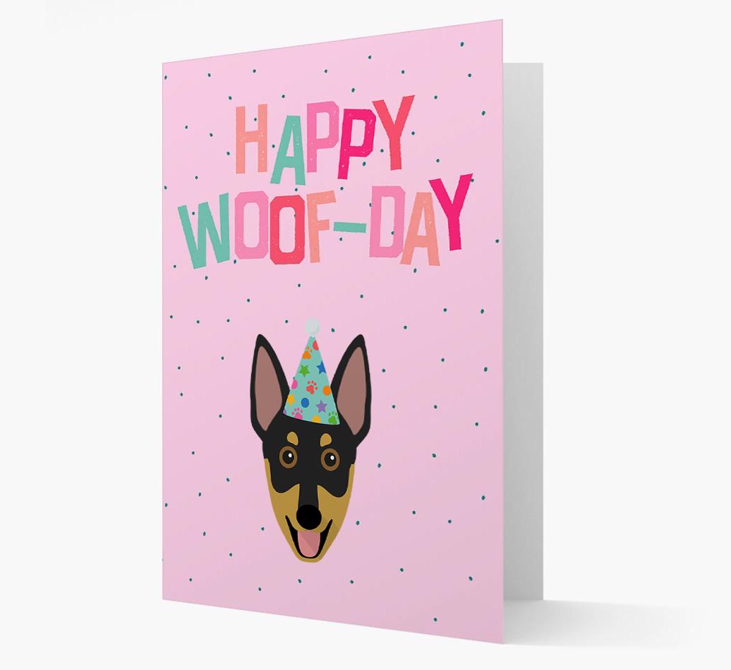 'Happy Woofday' Card with {breedFullName} Icon