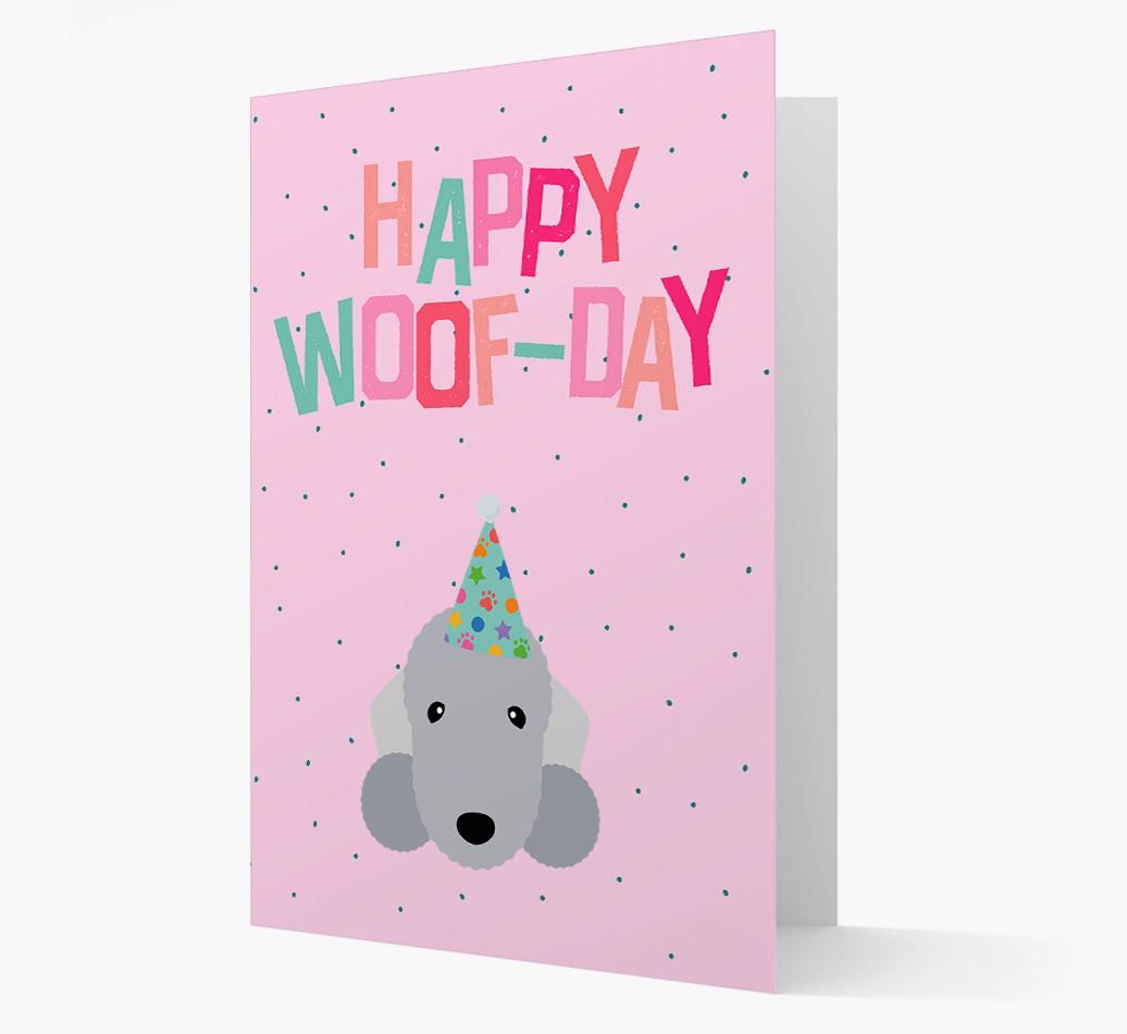 'Happy Woofday' Card with {breedFullName} Icon