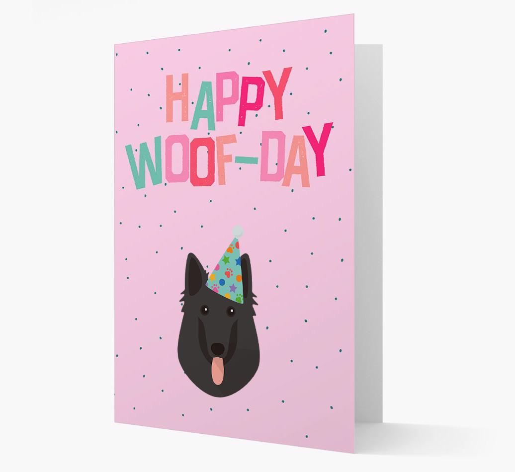 'Happy Woofday' Card with {breedFullName} Icon