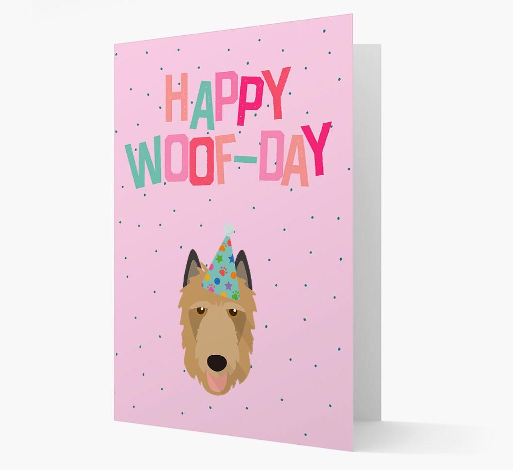 'Happy Woofday' Card with {breedFullName} Icon