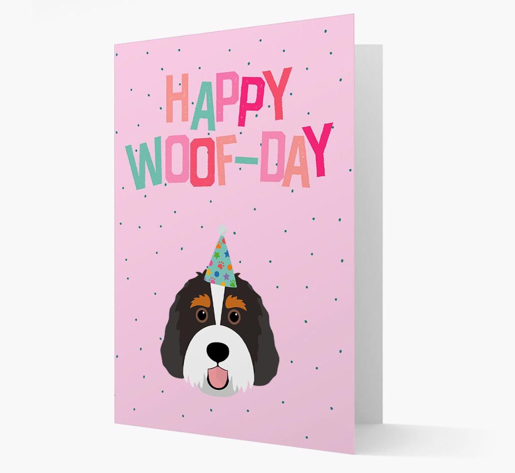 'Happy Woofday' Card with {breedFullName} Icon