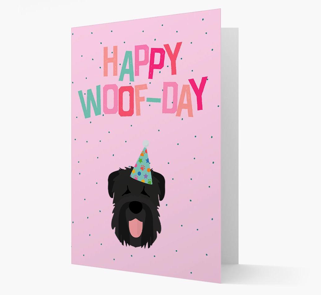 'Happy Woofday' Card with {breedFullName} Icon