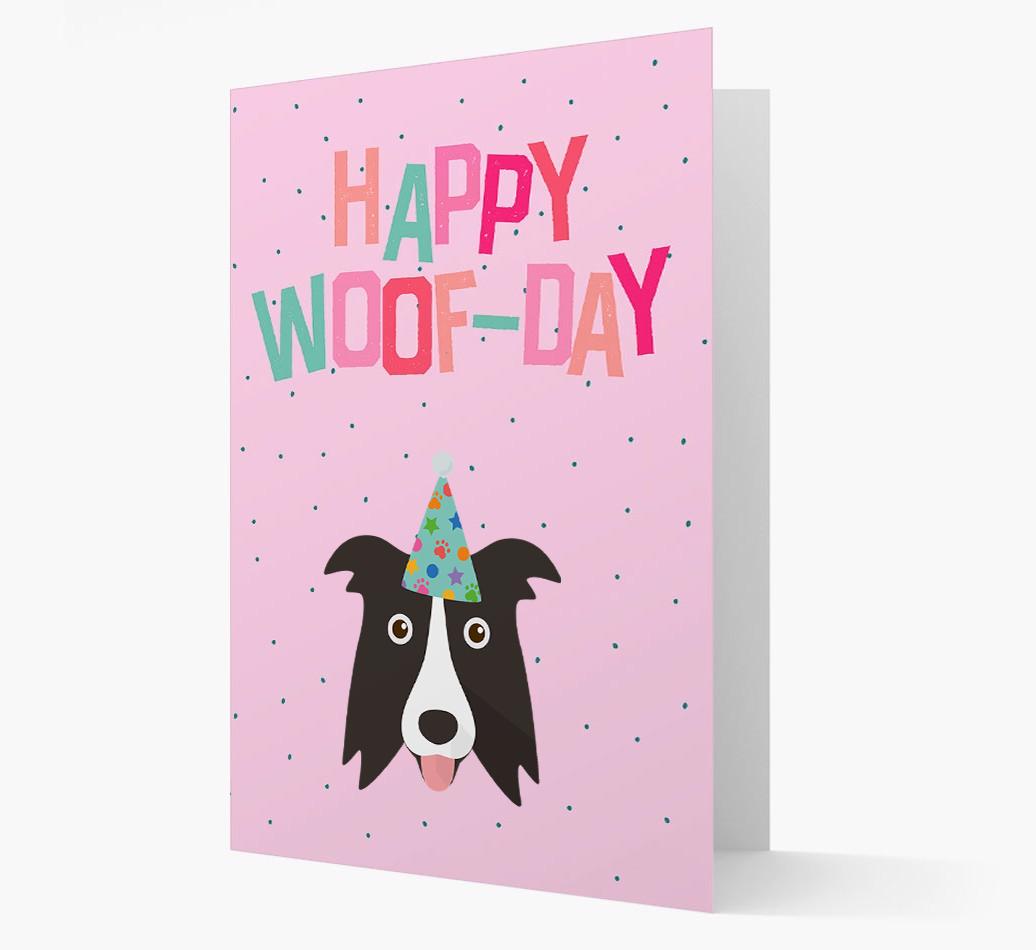 'Happy Woofday' Card with {breedFullName} Icon