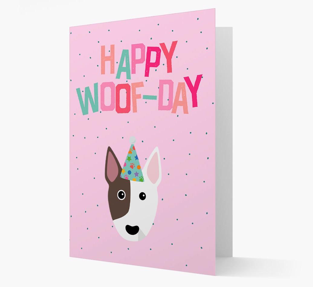 'Happy Woofday' Card with {breedFullName} Icon
