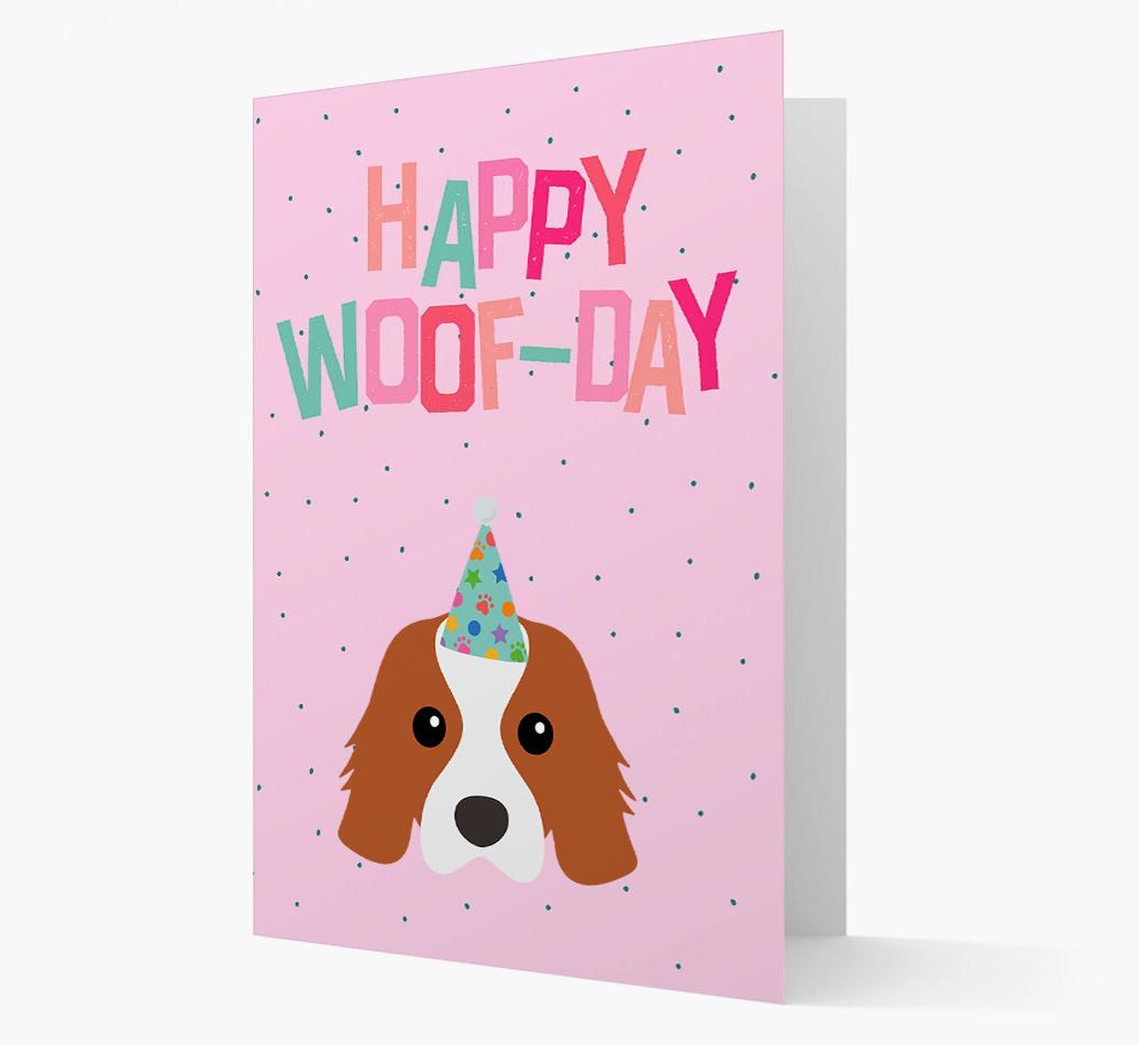 'Happy Woofday' Card with {breedFullName} Icon