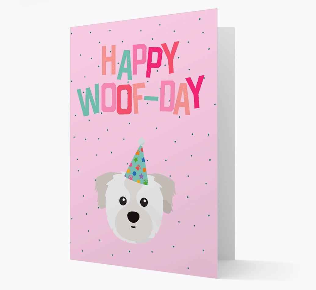 'Happy Woofday' Card with {breedFullName} Icon