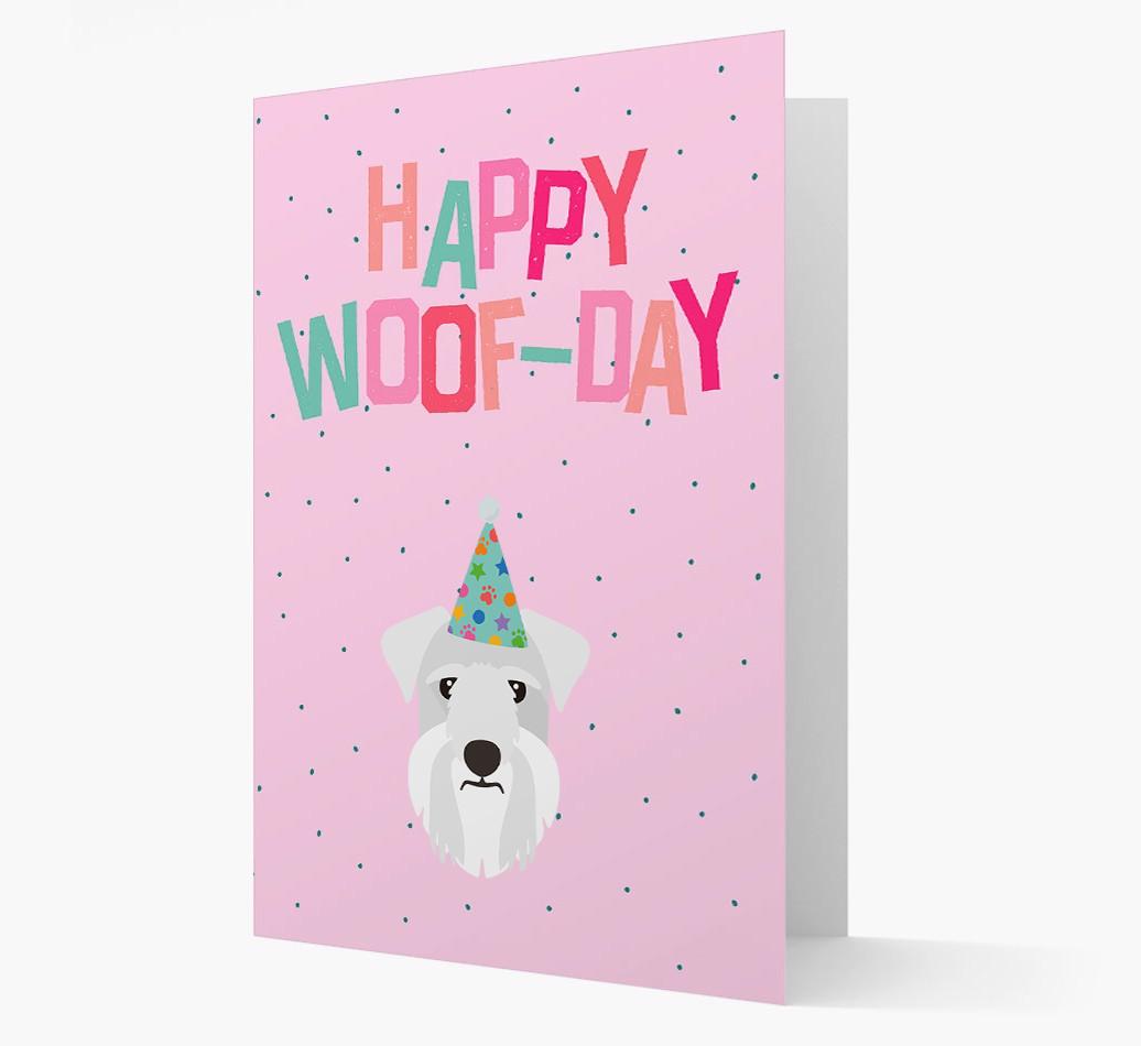 'Happy Woofday' Card with {breedFullName} Icon